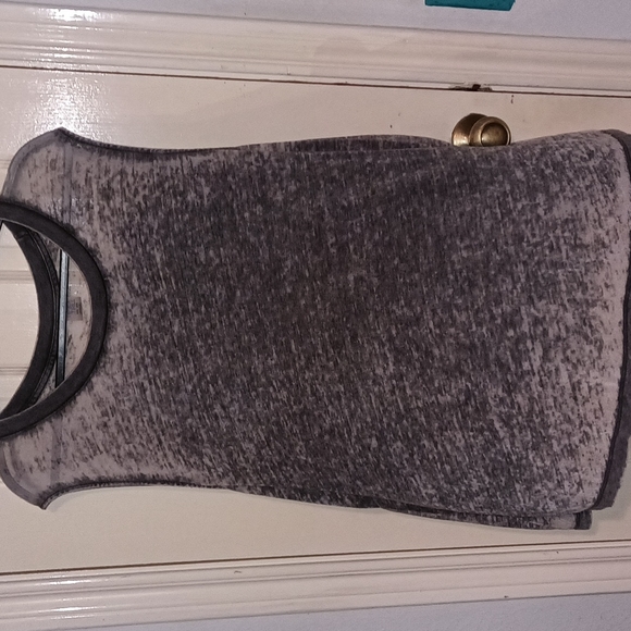 Time and Tru Tops - Women's Gray Muscle Top